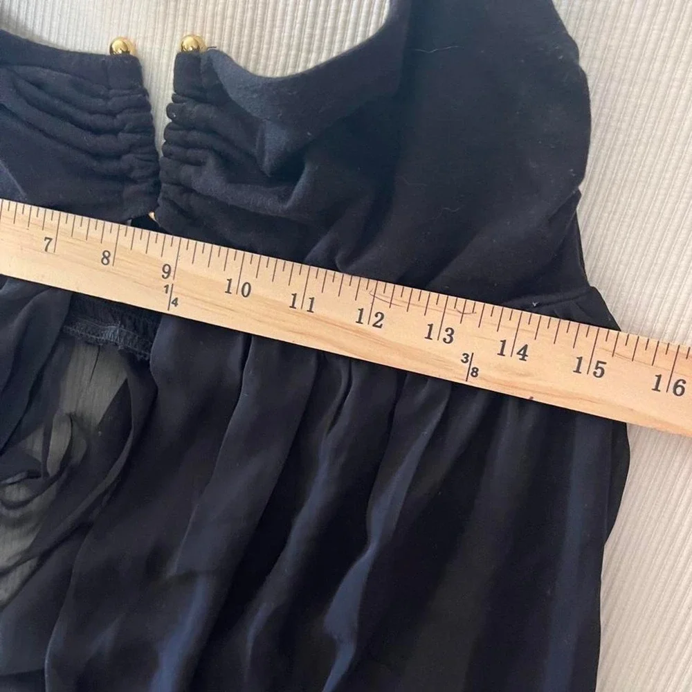 BONGO Black Sheer Halter Maxi Cover-Up Dress 2010s Tumblr-era beach/pool